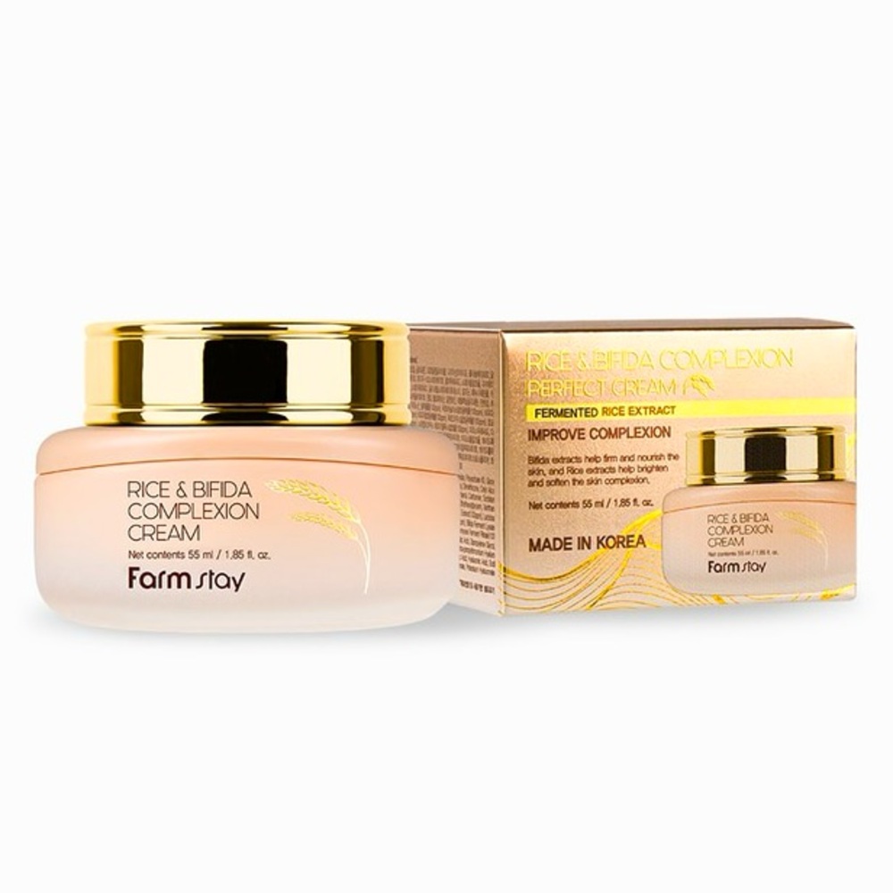 FarmStay Rice & Bifida Improve Complexion Perfect Cream Fermented K-BEAUTY New